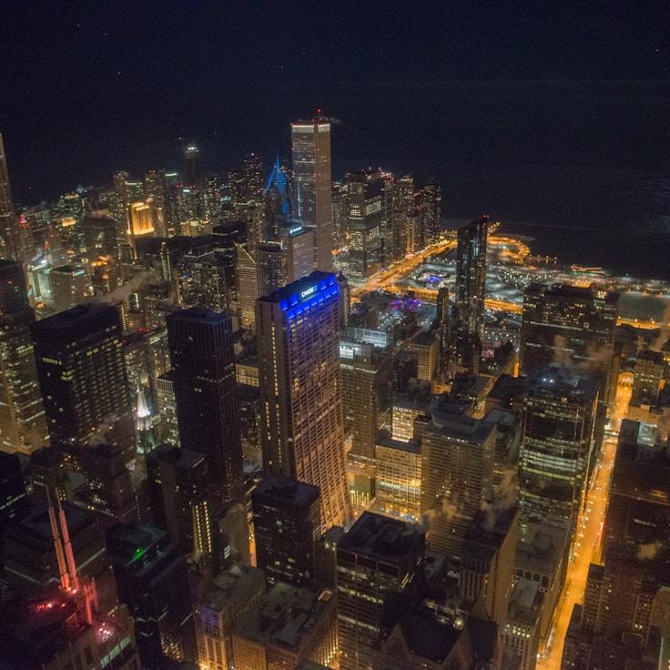 City skyline in Amsterdam, Netherlands